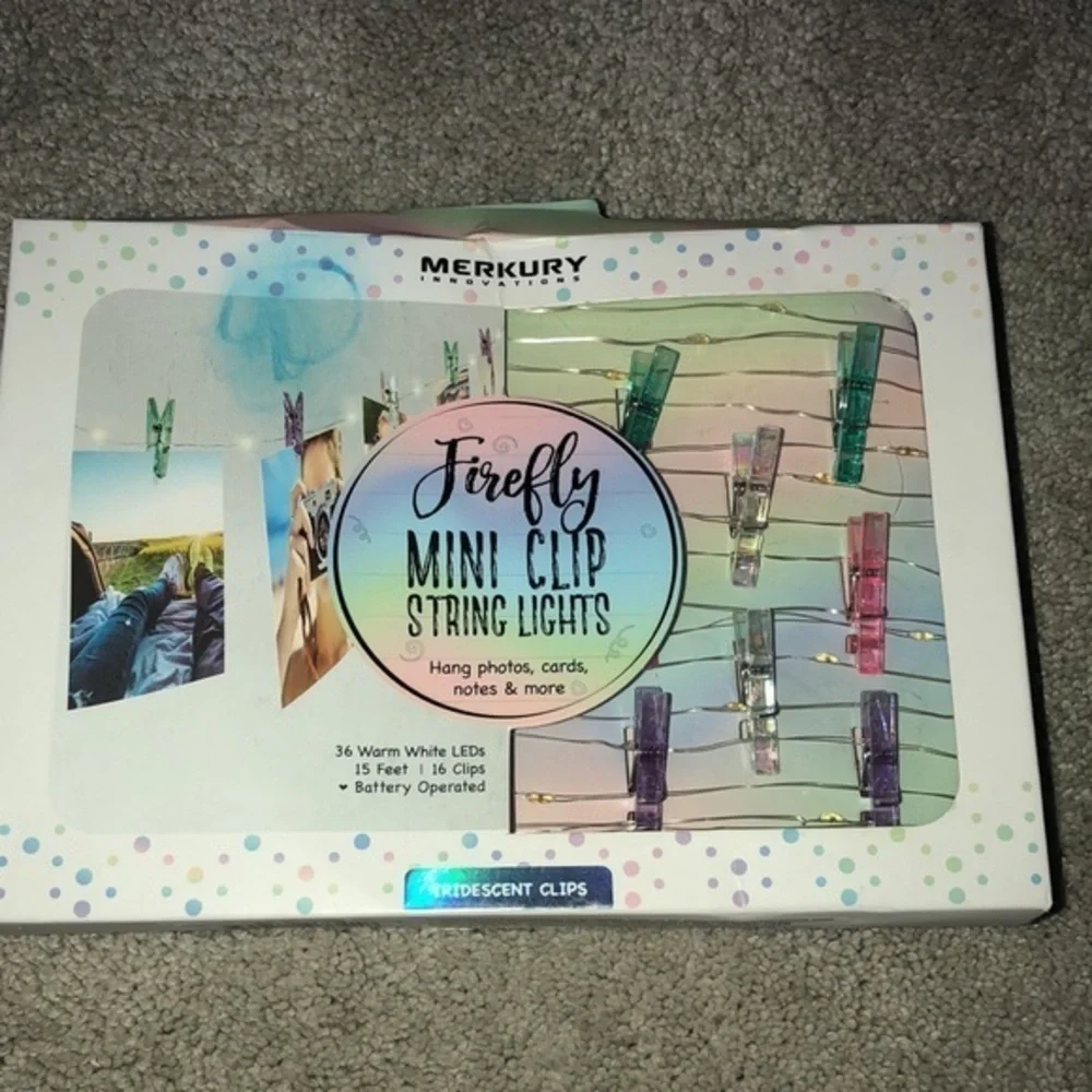 Mercury Innovations Firefly Mini Clip String‎ Lights Warm White New
